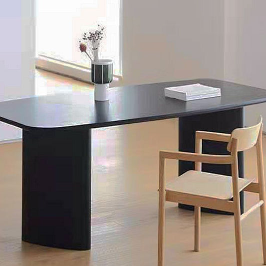 Mesa de madera sólida mesa de comedor de estilo contemporáneo escritorio de cocina para el hogar