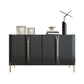 Sideboard a buffet in legno moderno ingegnerizzato 35,4 "Sideboard alta con gambe in acciaio inossidabile