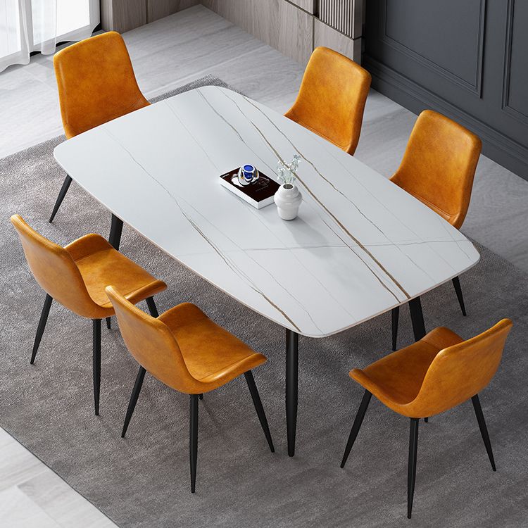 Industrial Style Dining Table 4 Legs Base Rectangle Table for Dining Room Clearhalo ' dining_table' 'Dining Tables & Seating' 'Dining Tables' 'furn' 'furn_dining_table' 'Furniture' 'furniture_dining_table' 'Kitchen & Dining Furniture' 'kitchen&dining_furn' 'kitchen' 'kitchen_dining_table' 1200x1200_6fe87889-3ffd-4150-bc08-28a5a3b40249