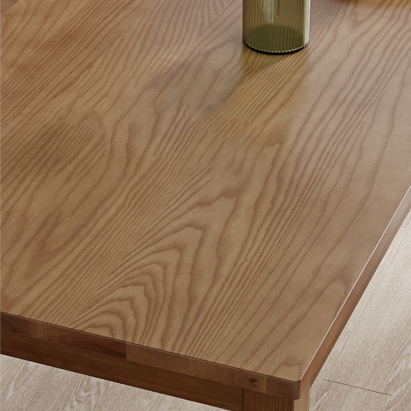 Simplicity Dinette Table Solid Wood Rectangle Dinner Table in Brown Clearhalo 'Dining Tables & Seating' 'Dining Tables' 'dining_table' 'furn' 'furn_dining_table' 'Furniture' 'Kitchen & Dining Furniture' 1200x1200_6febe8b5-b01c-49bf-838c-cc58b134cf4c