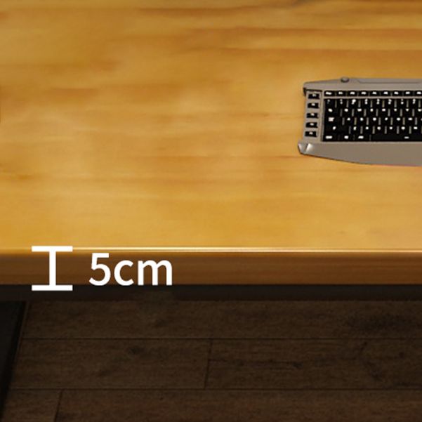 Bureau d'écriture rectangulaire contemporain Home Bureau de bureau en bois massif avec jambes