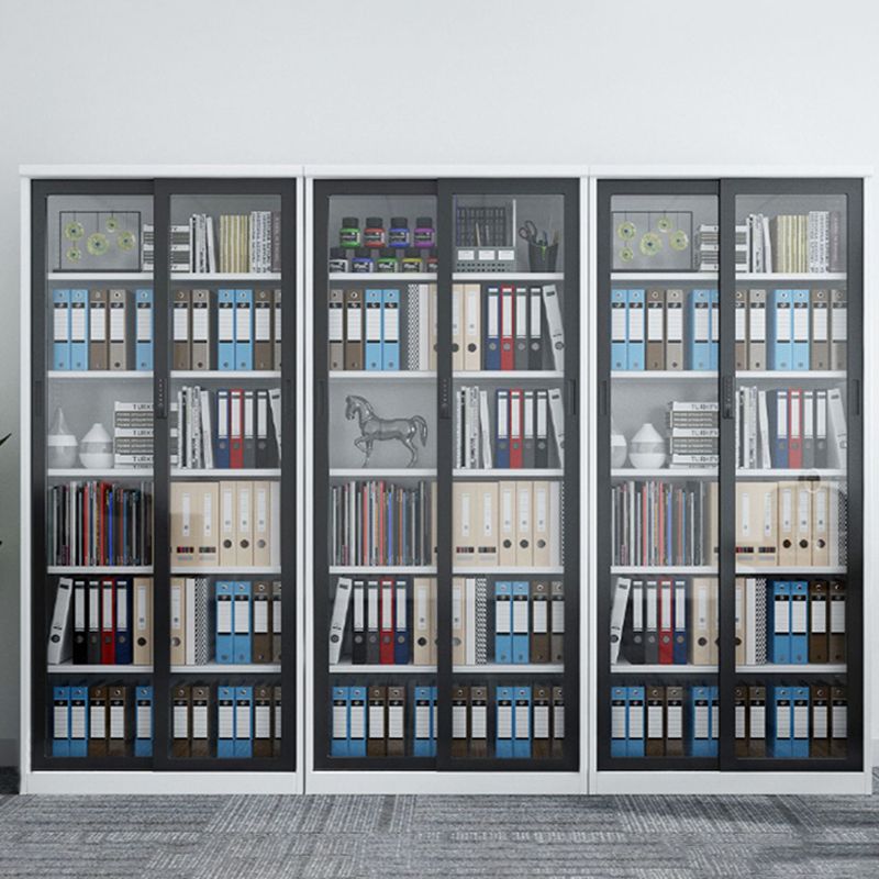 Classeur contemporain Bloc de couleur Blocage en métal avec étagères de rangement