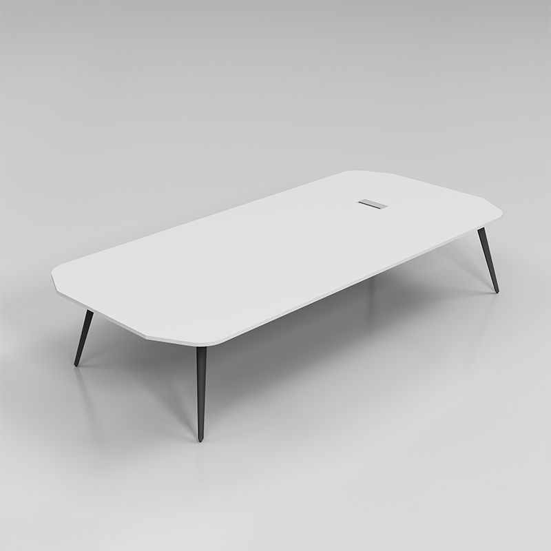 Escritorio de escritura de madera de estilo industrial escritorio de gestión de cables de la oficina para la oficina