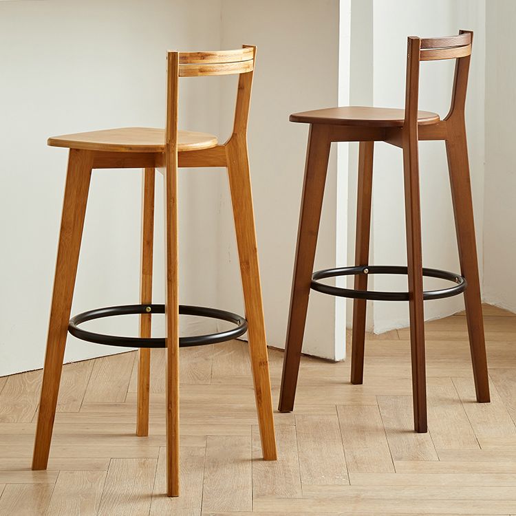 Tabouret de bar intérieur bas arrière tabouret de bar contemporain avec repose-pieds
