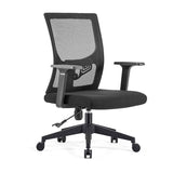 Sedia a braccio a metà schiena moderna sedia da ufficio in microfibra