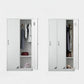 Moderner Style -Scharnier -Türgarderobe für Home Grey Metal Cabinet