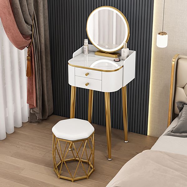 15.74" Wide Makeup Vanity Desk Glam Vanity Tables with 2 Drawers