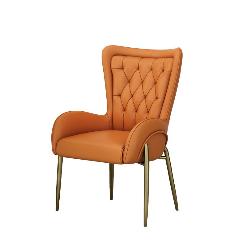 Glam Style Parsons Dining Arm Chair High Back Home Dining Chair Clearhalo 'Dining Chairs' 'Dining Tables & Seating' 'dining_chair' 'furn' 'furn_dining_chair' 'Furniture' 'Kitchen & Dining Furniture' 1200x1200_6ff6a537-1445-42f6-b521-0808a5697eb1