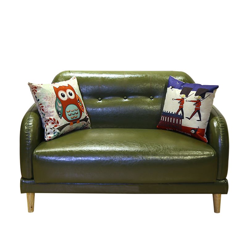 Divano di divano trapuntato contemporaneo divano a braccio quadrato standard di divano a braccio quadrato