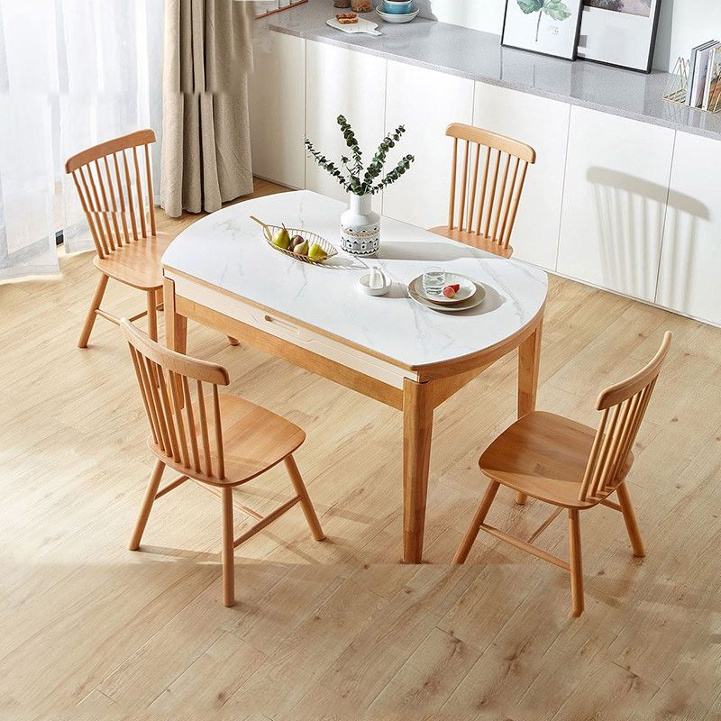 Hedendaagse rechthoekige en rond gemakkelijke vouwtafel met 4 voet