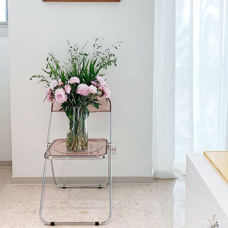 Industrial Style Plastic Dining Armless Chair Open Back Folding Side Chairs Clearhalo ' kitchen&dining_furn' 'Dining Chairs' 'Dining Tables & Seating' 'dining_chair' 'furn' 'furn_dining_chair' 'Furniture' 'furniture_dining_chair' 'Kitchen & Dining Furniture' 'kitchen' 1200x1200_6ffaca5c-3578-44ae-9f26-f9f3e11fb42e