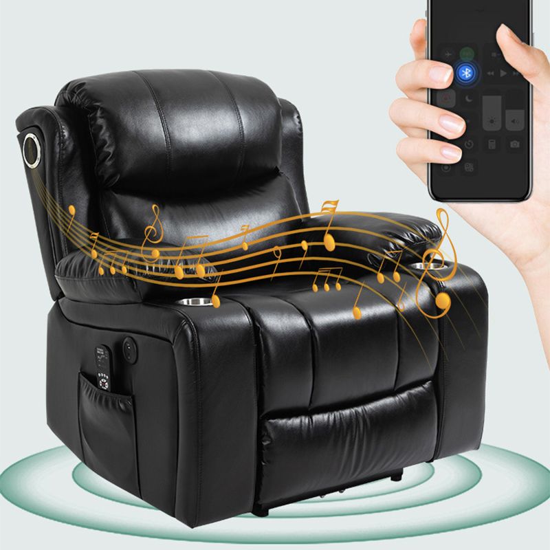 Nordic Style Faux Leather Recliner Chair Solid Color Standard Recliner Clearhalo 'Chairs & Seating' 'furn' 'furn_recliners' 'Furniture' 'Living Room Furniture' 'Recliners' 1200x1200_6ffae48f-cd41-48f9-bcb3-7cf40577a750