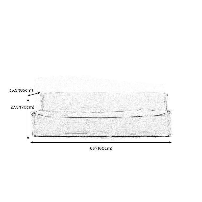 Linen Armless Sofa Tight Back 33"W Modern Sofa for Living Room Clearhalo 'furn' 'furn_sofas' 'Furniture' 'furniture_sofas' 'kitchen' 'kitchen_sofas' 'Living Room Furniture' 'Sofa' 'sofas' 1200x1200_6ffb824a-45db-43ea-8077-9aa0ef1ccc3d