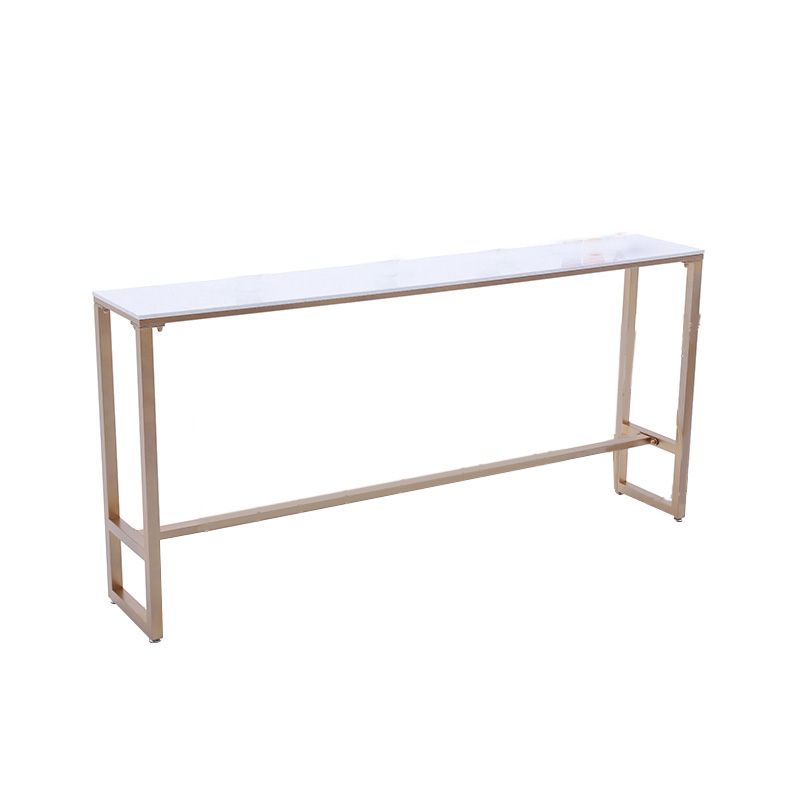 Glam Bar-height Table with Faux Marble Top Table for Patio Use Clearhalo 'Bar Furniture' 'Bar Tables' 'bar_tables' 'furn' 'furn_bar_tables' 'Furniture' 'Kitchen & Dining Furniture' 1200x1200_6ffddd56-36c9-4e37-b25e-b2e2665cb184