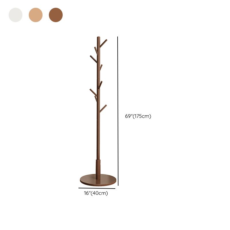 Zeitgenössischer Halle Baumholz gerahmt freistehend mit Hooks Eingangs -Kit