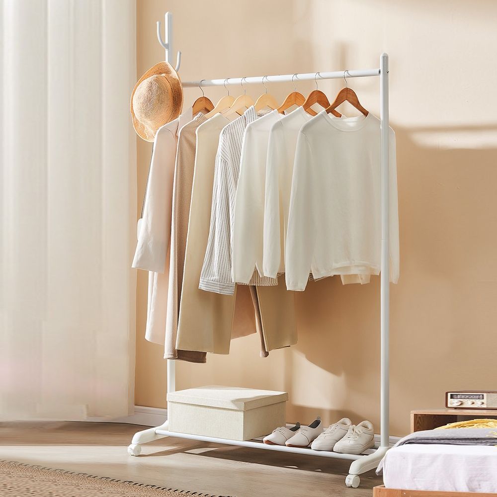 Edelstahl Open Armoire zeitgenössischer Schrank mit Kleidungsstange