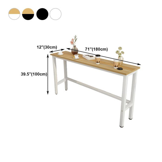 Modern Bar Dining Table Rectangle Bar Dining Table with Trestle Base Clearhalo 'Bar Furniture' 'Bar Tables' 'bar_tables' 'furn' 'furn_bar_tables' 'Furniture' 'furniture_bar_tables' 'Kitchen & Dining Furniture' 1200x1200_6fff3c09-fa85-4f58-8b62-c110804fb886