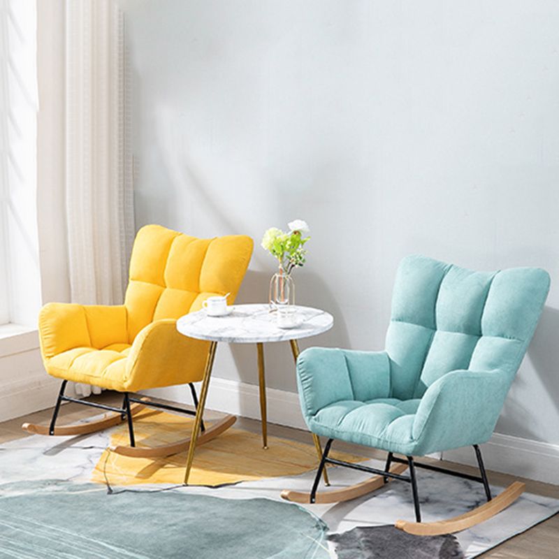 Chaise à bascule moderne chaise à ossature de Wingback pour salon