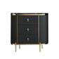 Glam Stone Storage Chest Home 16" W Vertical Chest with 3 Drawers
