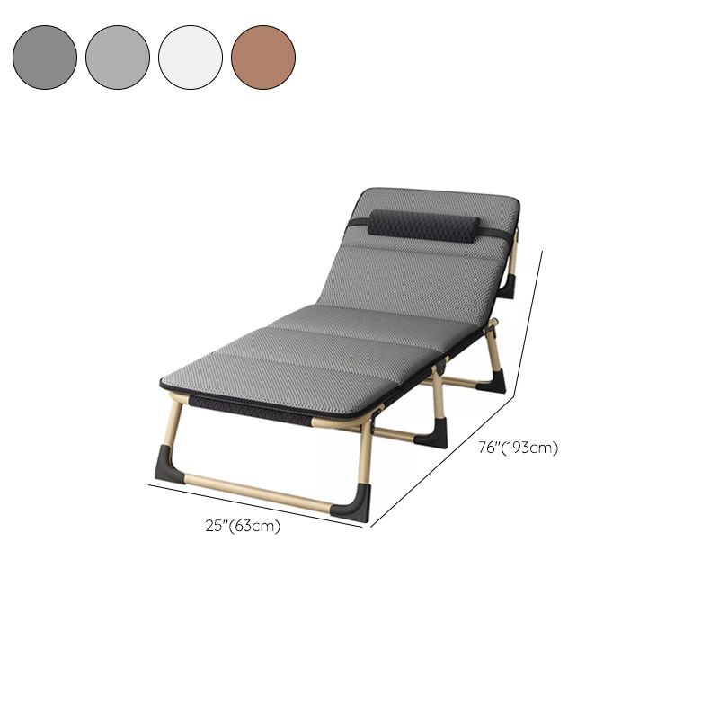 Sedia reclinabile contemporanea in metallo colore solido nessuna serratura