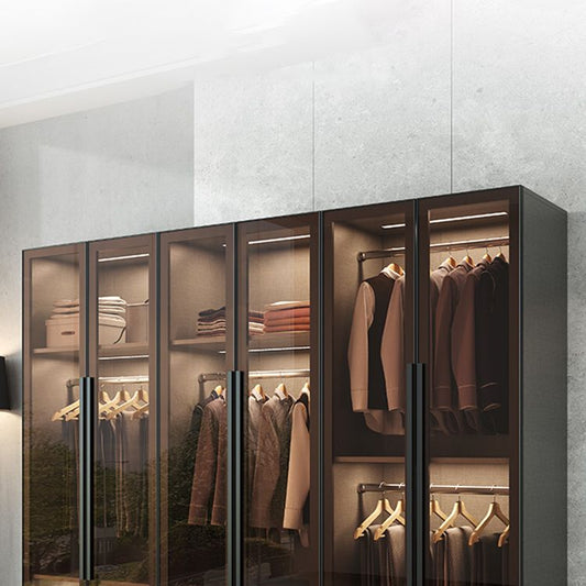 Gabinete de almacenamiento moderno con gabinete de acabado con espejo de vidrio