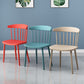 Scandinavian Colorful Windsor Back Side Chair Plastic Dining Armless Chair Clearhalo ' kitchen&dining_furn' 'Dining Chairs' 'Dining Tables & Seating' 'dining_chair' 'furn' 'furn_dining_chair' 'Furniture' 'furniture_dining_chair' 'Kitchen & Dining Furniture' 'kitchen' 1200x1200_700920e3-e03b-4c64-a672-83f1a4afb49c