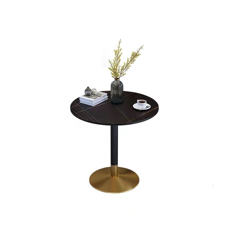 Glam Style Dining Table Round Stone Top Dinner Table Kitchen Home Clearhalo 'Dining Tables & Seating' 'Dining Tables' 'dining_table' 'furn' 'furn_dining_table' 'Furniture' 'furniture_dining_table' 'Kitchen & Dining Furniture' 'kitchen' 'kitchen_dining_table' 1200x1200_7009d27d-1c4e-4399-8e86-a0a6e45f323f