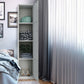 Industrial Storage Cabinet Hinged Wardrobe Closet for Bedroom
