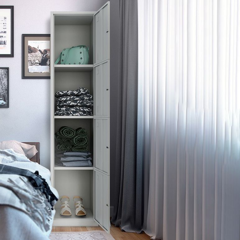 Industrial Storage Cabinet Hinged Wardrobe Closet for Bedroom