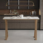 Glam Bar Table Set 1/2/5 Pieces Rectangle Bar Table with Metal High Stools for Kitchen Clearhalo 'Bar Furniture' 'furn' 'furn_home_bar_bar_sets' 'Furniture' 'Home Bars & Bar Sets' 'home_bar_bar_sets' 'Kitchen & Dining Furniture' 1200x1200_700bf74f-b7f8-44b6-ba37-0d3eedb00326