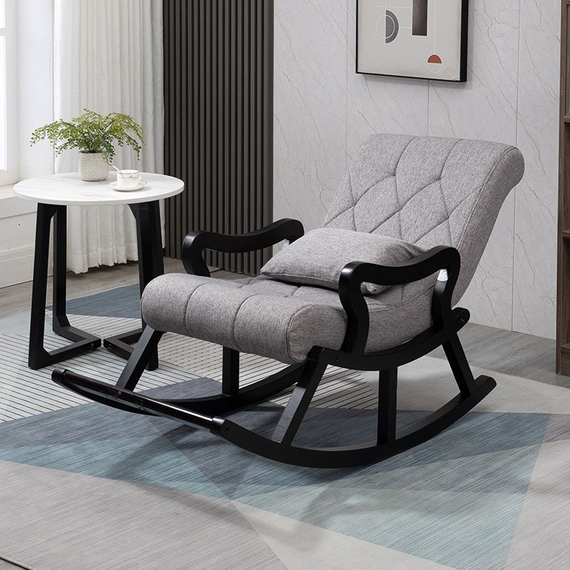 Chaise à bascule moderne du milieu du siècle allongé avec chaise de culbuteur à coussin 26,4 "x 49,2" x 33,9 "