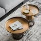 Mid-Century Modern Pedestal Glass Round Storage Single Coffee Table Clearhalo 'Coffee & Accent Tables' 'Coffee Tables' 'coffee_tables' 'furn' 'furn_coffee_tables' 'Furniture' 'Living Room Furniture' 1200x1200_700dea1d-9124-4796-be23-77610501720e