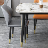 Traditional Luxury Rectangle Dining Site Table Stone Dining Room Home Furniture for Home Clearhalo ' dining_table' 'Dining Tables & Seating' 'Dining Tables' 'furn' 'furn_dining_table' 'Furniture' 'furniture_dining_table' 'Kitchen & Dining Furniture' 'kitchen&dining_furn' 'kitchen' 'kitchen_dining_table' 1200x1200_700f845d-1c1d-4489-bc19-c83eb3e25f40
