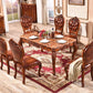 Solid Wood Base Dining Collection Rectangle Dining Table for Home Clearhalo ' dining_table' 'Dining Tables & Seating' 'Dining Tables' 'furn' 'furn_dining_table' 'Furniture' 'furniture_dining_table' 'Kitchen & Dining Furniture' 'kitchen&dining_furn' 'kitchen' 'kitchen_dining_table' 1200x1200_700fbddb-fa9f-4c02-9fc5-ecf83a1a9504