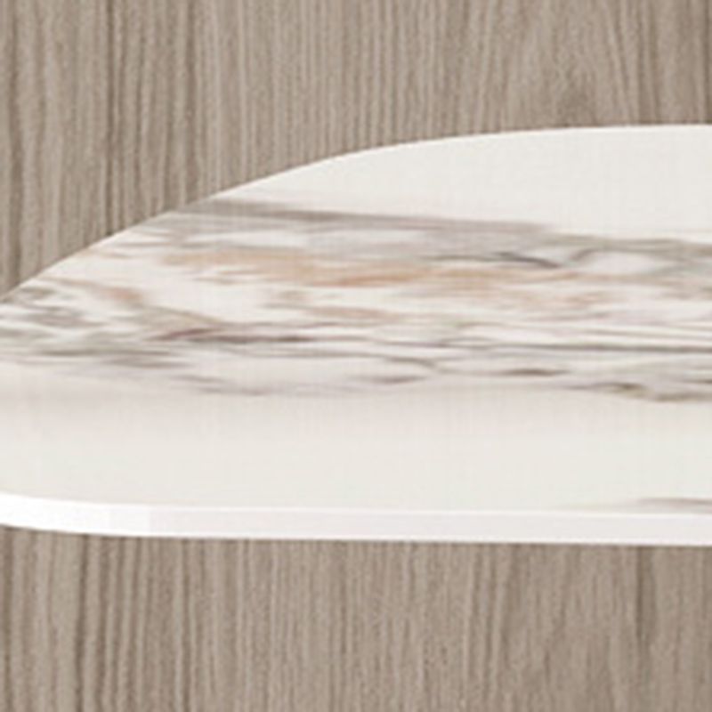 Eigentijdse stijl 1/3/4/6/7/8 stukken eetstoelen voor rechthoekige stenen meubels in grijs