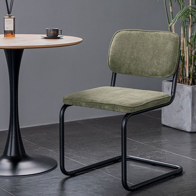 Contemporary Style Dining Chairs Armless Open Back Chairs with Metal Legs Clearhalo ' kitchen&dining_furn' 'Dining Chairs' 'Dining Tables & Seating' 'dining_chair' 'furn' 'furn_dining_chair' 'Furniture' 'furniture_dining_chair' 'Kitchen & Dining Furniture' 'kitchen' 1200x1200_701215c6-7ed0-4b9e-9515-a04bc70d8b11