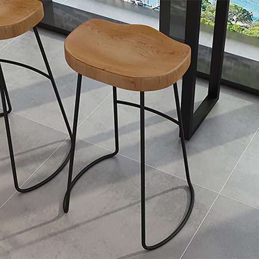Modern Solid Wood Bar Table Set 1/4/7 Pcs Backless Full Natural Bar Stool Clearhalo 'Bar Furniture' 'furn' 'furn_home_bar_bar_sets' 'Furniture' 'Home Bars & Bar Sets' 'home_bar_bar_sets' 'Kitchen & Dining Furniture' 1200x1200_7012fd8f-5a17-4b82-b135-94cec6309db9