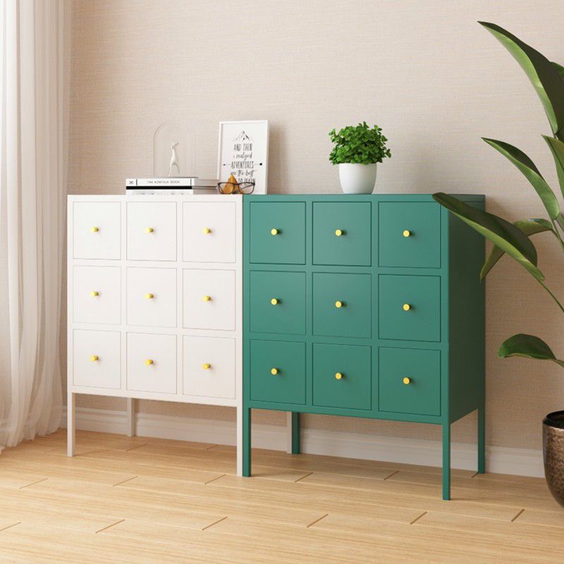 Ligne de salon en acier 38 "H Armoire de serveur buffet moderne avec tiroirs