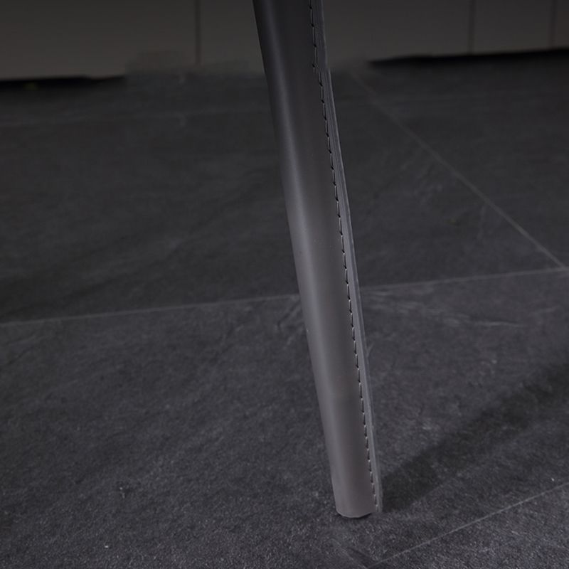 Industriële wingback zijstoel gestoffeerde armloze eetkamerstoelen