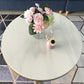 Modern Round Slate Coffee Table Cross Legs Cocktail Table in Gold Clearhalo 'Coffee & Accent Tables' 'Coffee Tables' 'coffee_tables' 'furn' 'furn_coffee_tables' 'Furniture' 'Living Room Furniture' 1200x1200_7018b912-2c4d-4f32-9b2e-716367ba585e