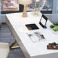 Kunstmatige houten bureau rechthoekig met metalen benen Office Desk Glam