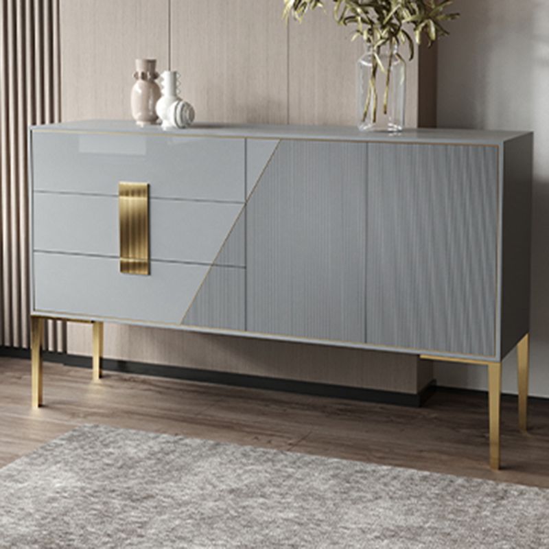 Rectangle Home Sideboard Luxury Cabinet with Drawers and Doors Clearhalo 'buffet_sideboard' 'Buffets & Sideboards' 'furn' 'furn_buffet_sideboard' 'Furniture' 'Kitchen & Dining Furniture' 1200x1200_701d936e-196b-48f5-b8e3-b74d512e5b8a
