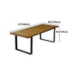 Indoor Industrial Dinette Set 1/2/5/7 Pieces Solid Wood and Metal Table Set Clearhalo 'Dining Room Sets' 'Dining Tables & Seating' 'dining_room_set' 'furn' 'furn_dining_room_set' 'Furniture' 'Kitchen & Dining Furniture' 1200x1200_701d98fe-efc8-4644-a8b0-616315d38b20
