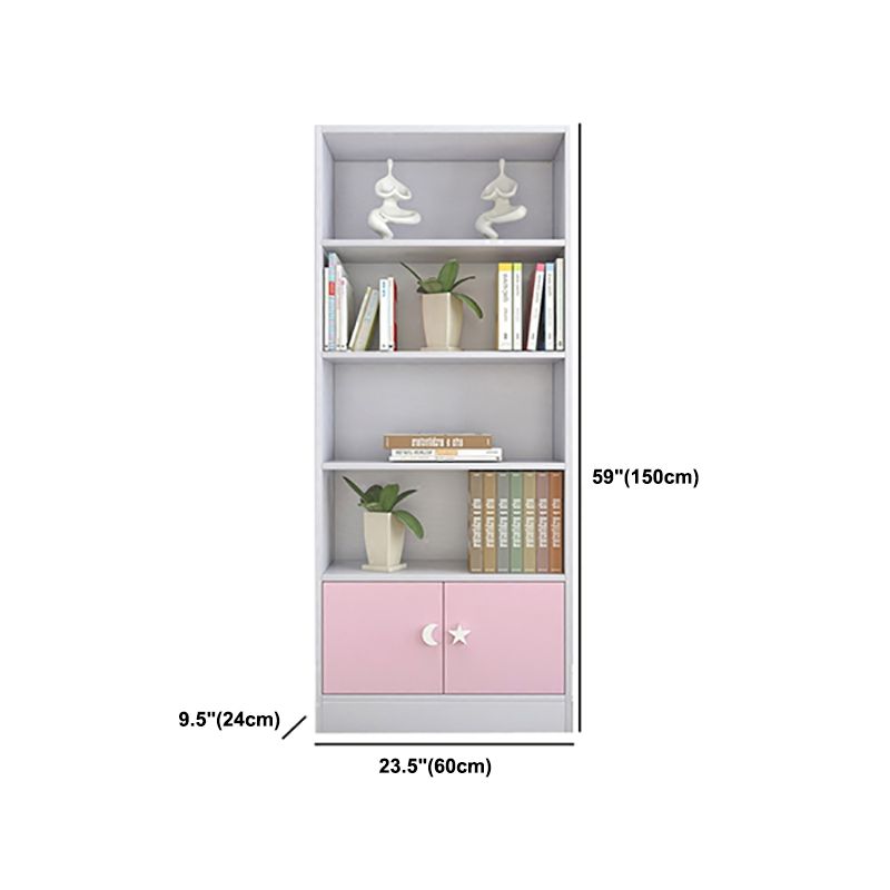 Contemporary Standard Bookshelf Wooden Closed Back Bookcase with Rectangular Shelves Clearhalo 'Bookcases' 'furn' 'furn_bookcases' 'Furniture' 'Office Furniture' 1200x1200_7022784f-74c9-4148-8d15-b338623b6332