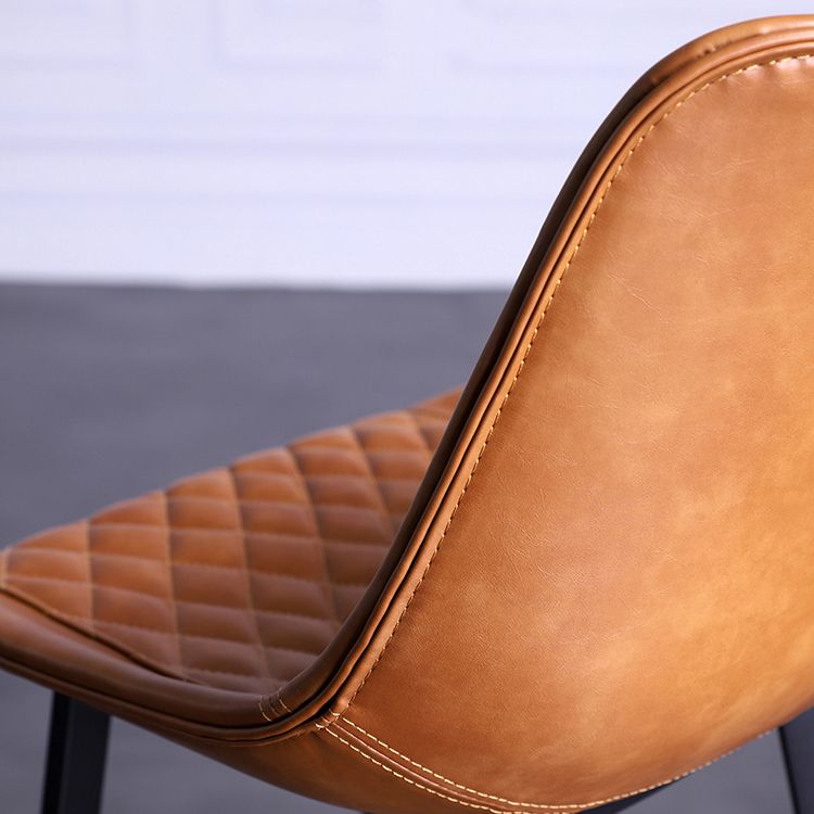 Industrial Metal Low Back Barstool Simple Indoor Tall Stool with Leather Seat Clearhalo 'Bar Furniture' 'Bar Stools' 'bar_stools' 'furn' 'furn_bar_stools' 'furniture_bar_stools' 'Kitchen & Dining Furniture' 'kitchen&dining_furn' 'kitchen' 'kitchen_furn' Furniture' 1200x1200_7022ca3e-dbab-45a6-8e7c-86d9cb770e78