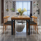 Industrial Style Solid Wood Dining¬†Room¬†Set with Rectangle Shape Dining Table Furniture Clearhalo 'Dining Room Sets' 'Dining Tables & Seating' 'dining_room_set' 'furn' 'furn_dining_room_set' 'Furniture' 'furniture_dining_room_set' 'Kitchen & Dining Furniture' 'kitchen&dining_furn' 'kitchen' 1200x1200_7023fd0d-4ddc-4b24-b90c-f94f842f004c
