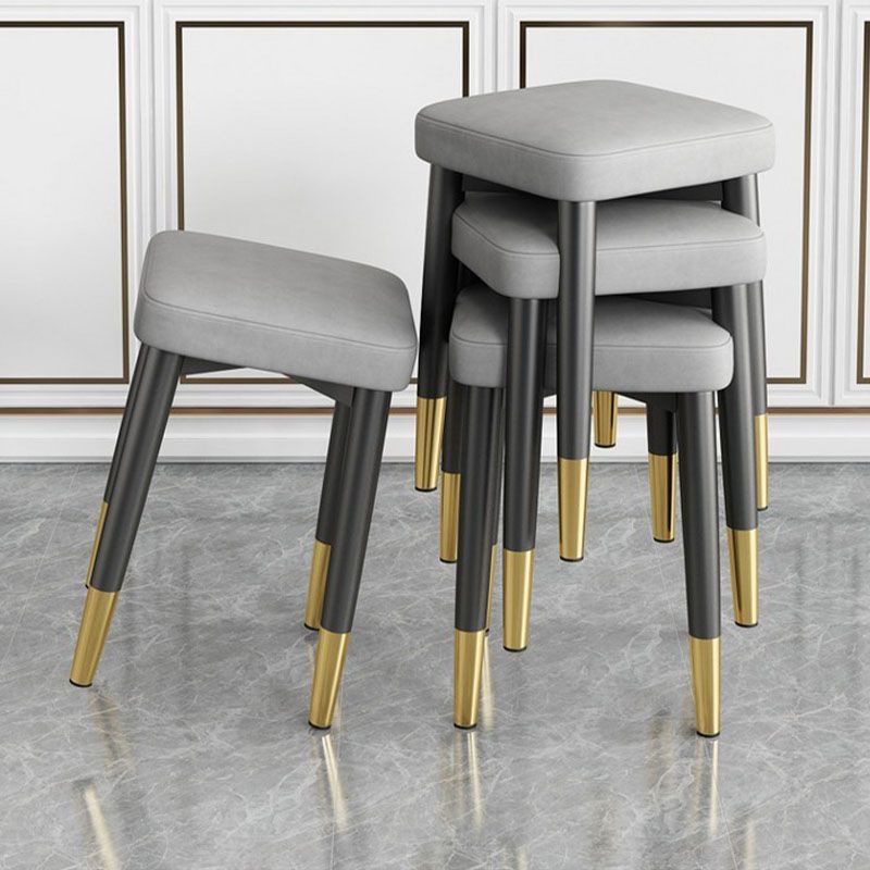 Hedendaags leerstandaard Square 4 Legs Standaard voor woonkamer