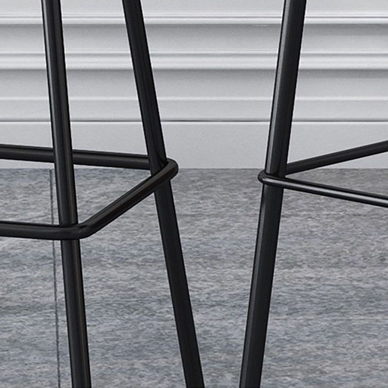 Industrial Style Iron Bar Table Square Top Indoor 4 Legs Bistro Table - 23"W x 41"H Clearhalo 'Bar Furniture' 'Bar Tables' 'bar_tables' 'furn' 'furn_bar_tables' 'Furniture' 'furniture_bar_tables' 'Kitchen & Dining Furniture' 'kitchen&dining_furn' 'kitchen' 1200x1200_702633da-49c3-4672-910e-7cc6daa6e36e