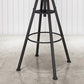 Metal Adjustable Height Bar Stool Velvet Upholstered Bar Stool for Restaurant