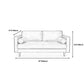 Faux Leather Modern Sofa 37.7"W Square Arm Sofa with 2 Pillows for Living Room Clearhalo 'furn' 'furn_sofas' 'Furniture' 'furniture_sofas' 'kitchen' 'kitchen_sofas' 'Living Room Furniture' 'Sofa' 'sofas' 1200x1200_70278e30-bf05-4d44-aeb3-e4acbc59f4c2